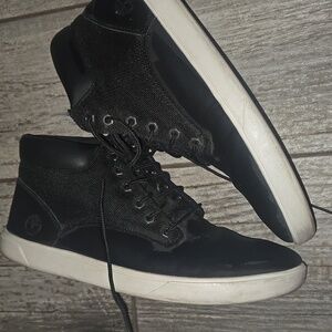 Timberland Men's Black and White Sneakers